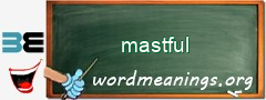 WordMeaning blackboard for mastful